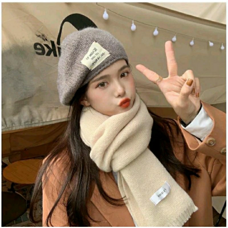 Scarf Syal Leher Wanita Musim Dingin / Shawl Winter