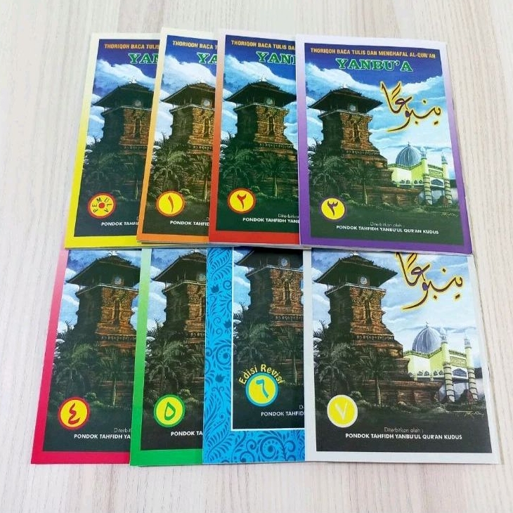 Yanbua Paket Lengkap Mulai Jilid Pemula Sampai Jilid 7 (isi 8 buku) Yanbu'a Asli Original 100%