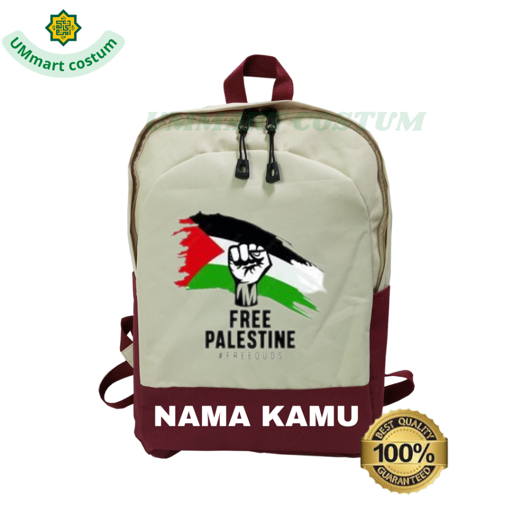 Tas Anak Palestina // Tas Ransel Sekolah Anak Free Palestina // Tas Sekolah Anak SD