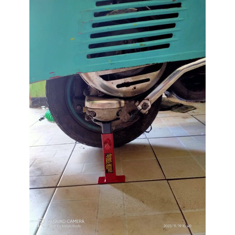 Paddock mini mesin vespa stand mesin vespa