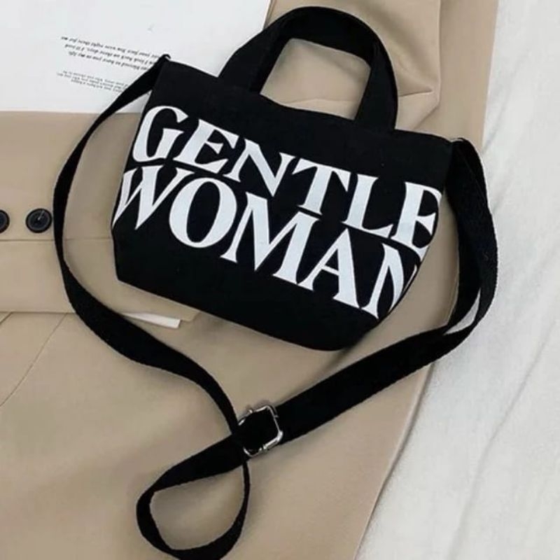 TAS SLEMPANG WANITA CANVAS / TAS WANITA GENTLE WOMAN CANVAS