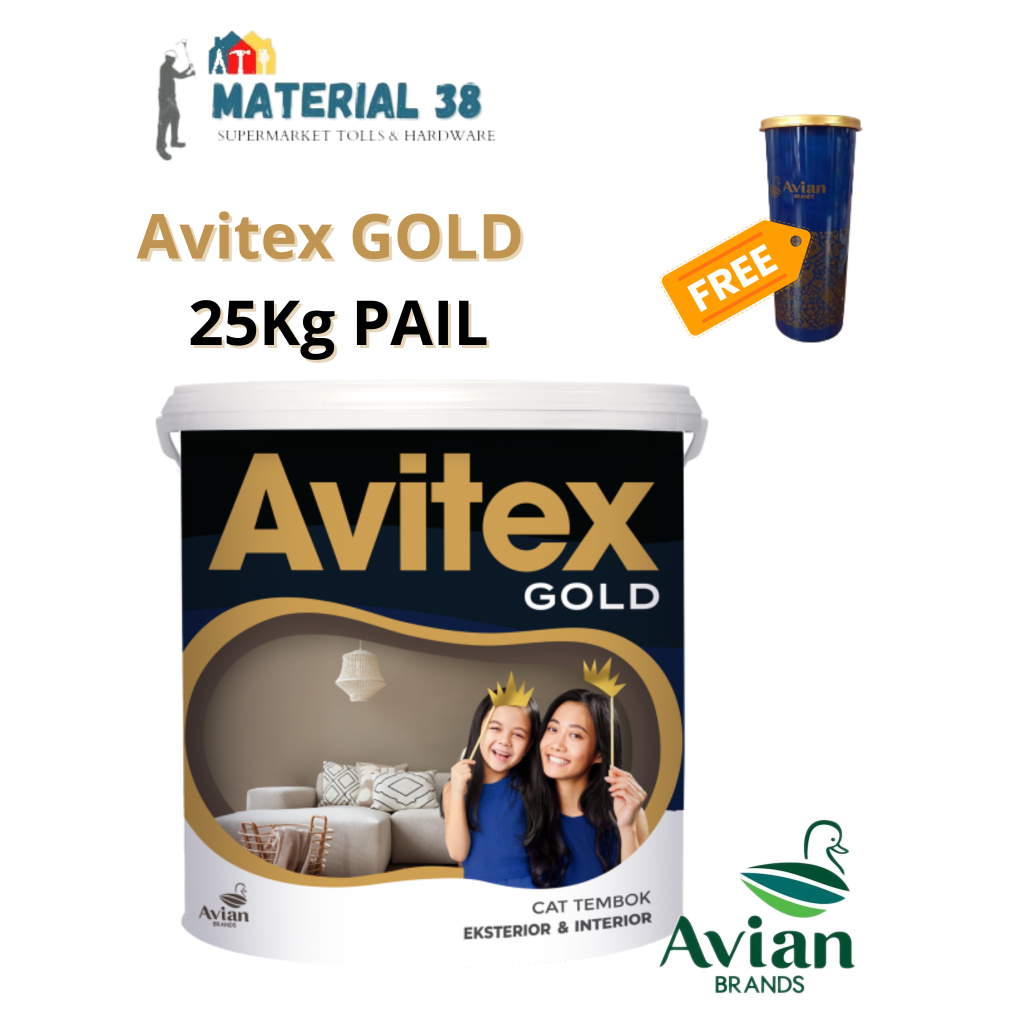Cat Tembok Interior Eksterior Avitex Gold 25kg