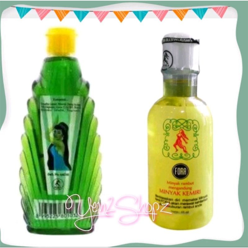 Fora Orang Aring Urang Aring 100ml dan Minyak Kemiri 65ml dan lus ayu