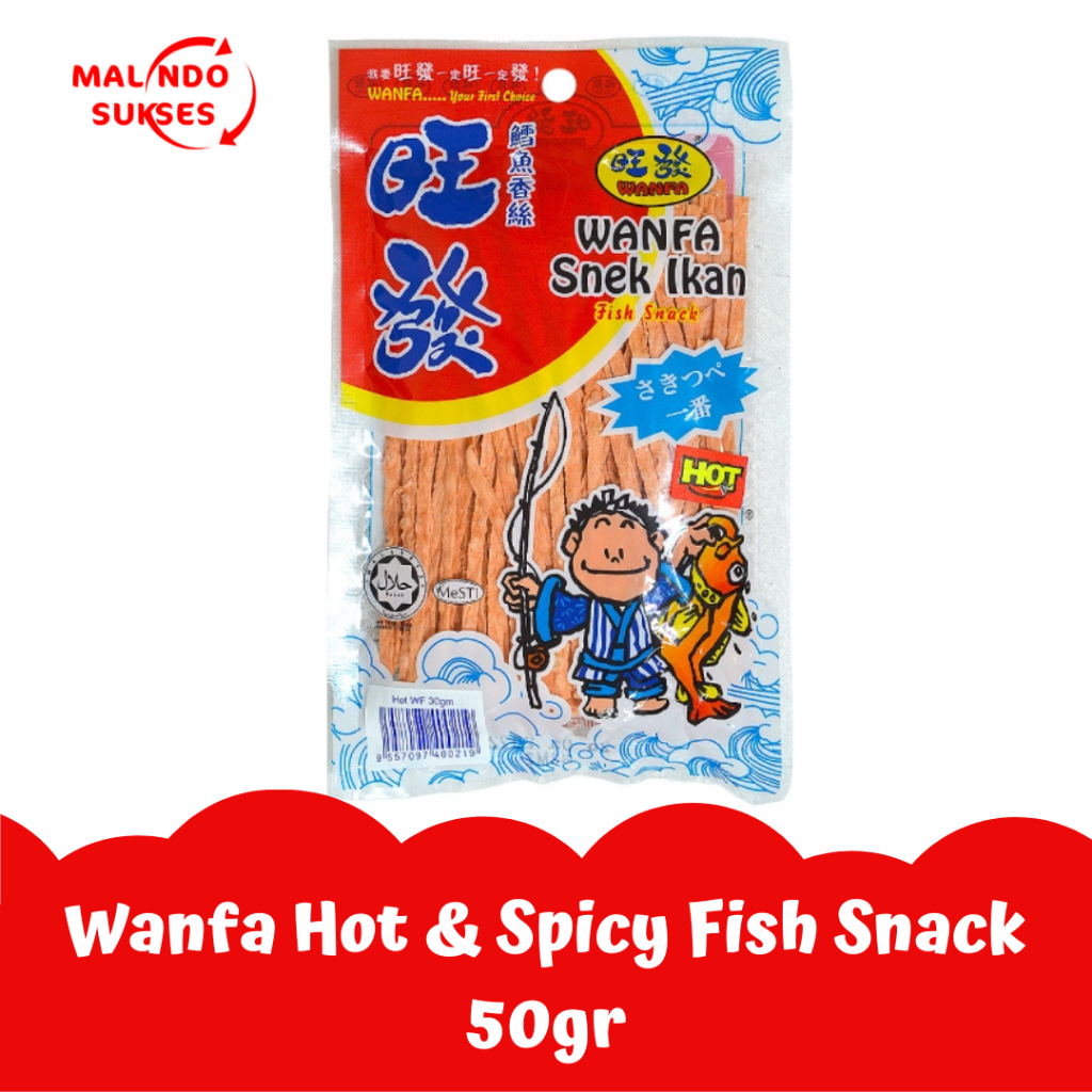 

Wanfa Dried Fish Snack Hot & Spicy 50gr