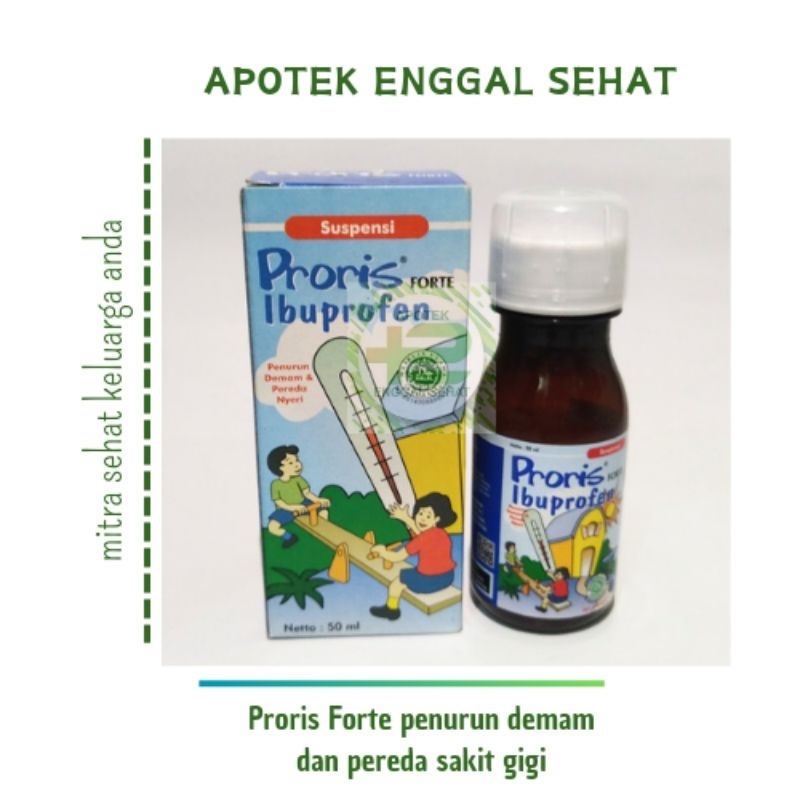 Proris Forte sirup penurun demam dan sakit gigi