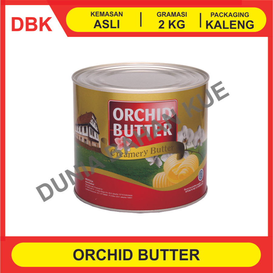 

ORCHID BUTTER CREAMERY BUTTER 2 KG - 1 DUS 6 KALENG