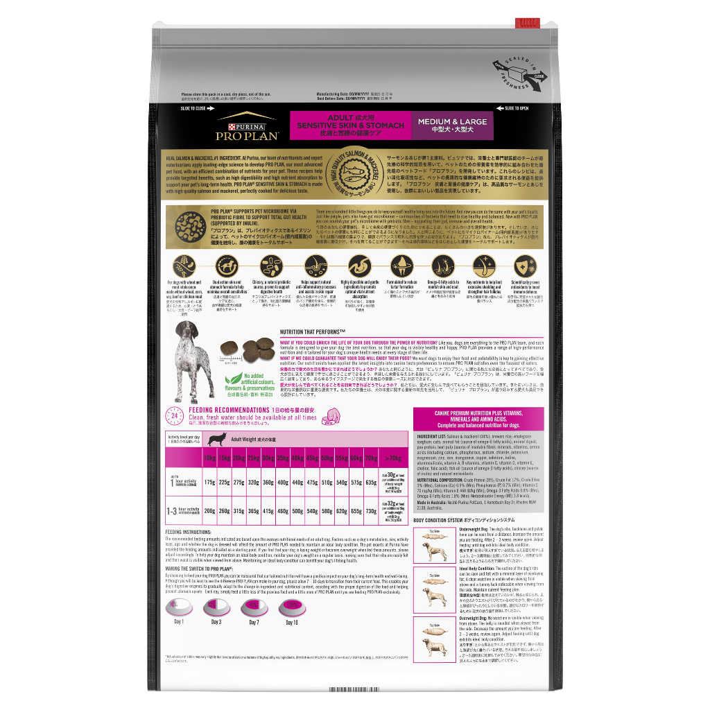 Ay00 PROPLAN SENSITIVE SKIN AND STOMACH PROPLAN OPTIRESTORE 12KG (LINK EKSPEDISI)