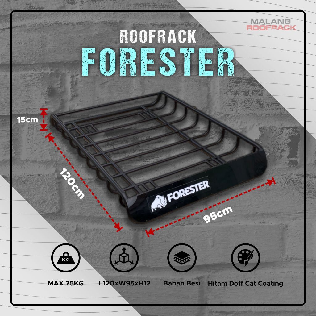 RAK CARGO FORESTER ROOFRACK ATAS MOBIL UNIVERSAL BAGASI TAMBAHAN
