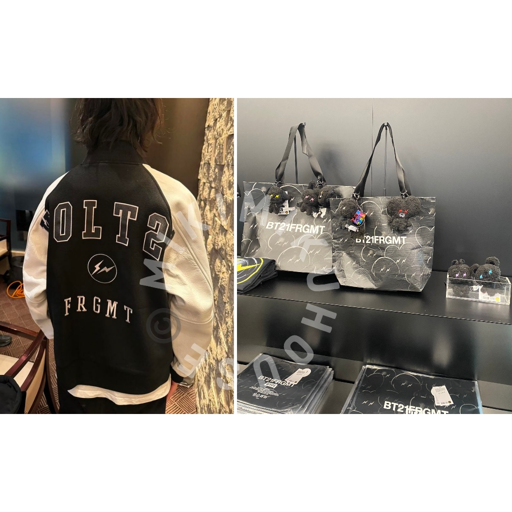2023 BT21 X FRAGMENT COLLAB OFFICIAL JACKET JAKET BAJU TSHIRT DOLL KEYRING KEY RING BTS CAP PRO TOPI