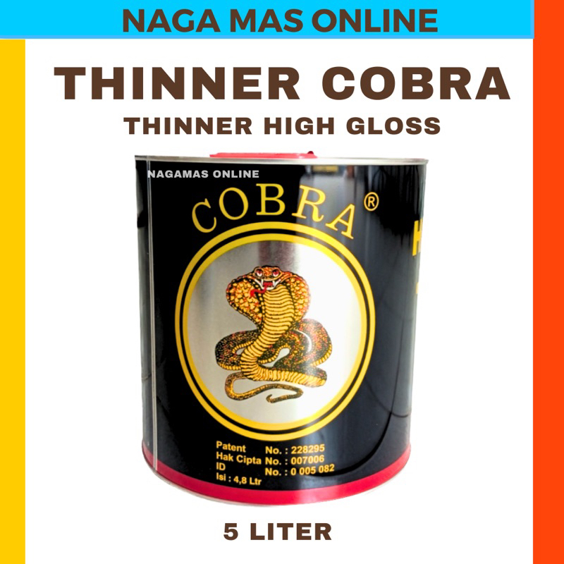 THINNER COBRA 5 LITER HIGH GLOSS / PENGENCER CAT MOBIL DUCO / THINNER HIGH GLOSS