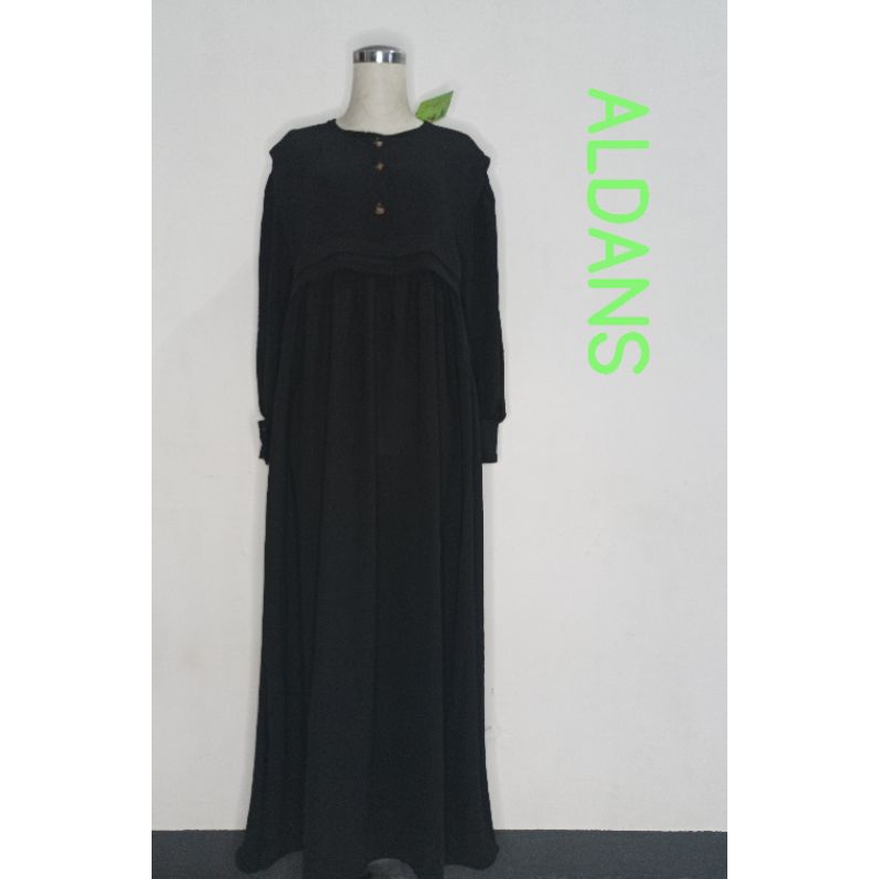 Sale Gamis Cringkle Premium Black Clarabel Chrisdrian Felicia Modis