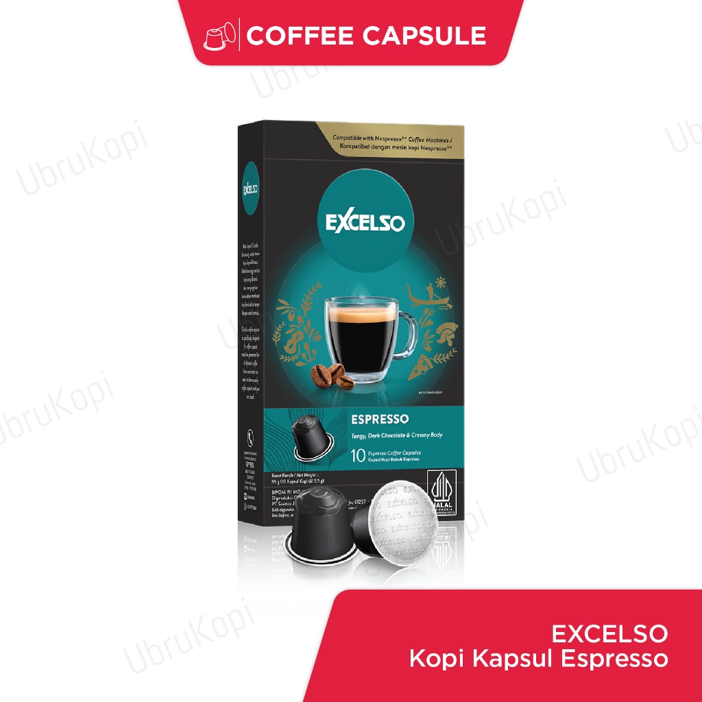 

Excelso Kopi Kapsul Espresso - Nespresso Compatible Coffee Capsule