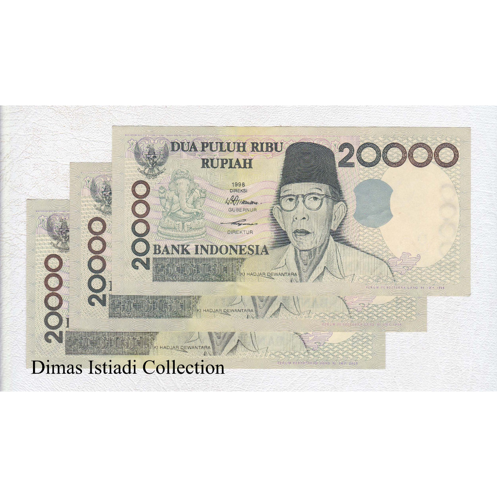 Uang Kuno 20000 Rupiah 1998