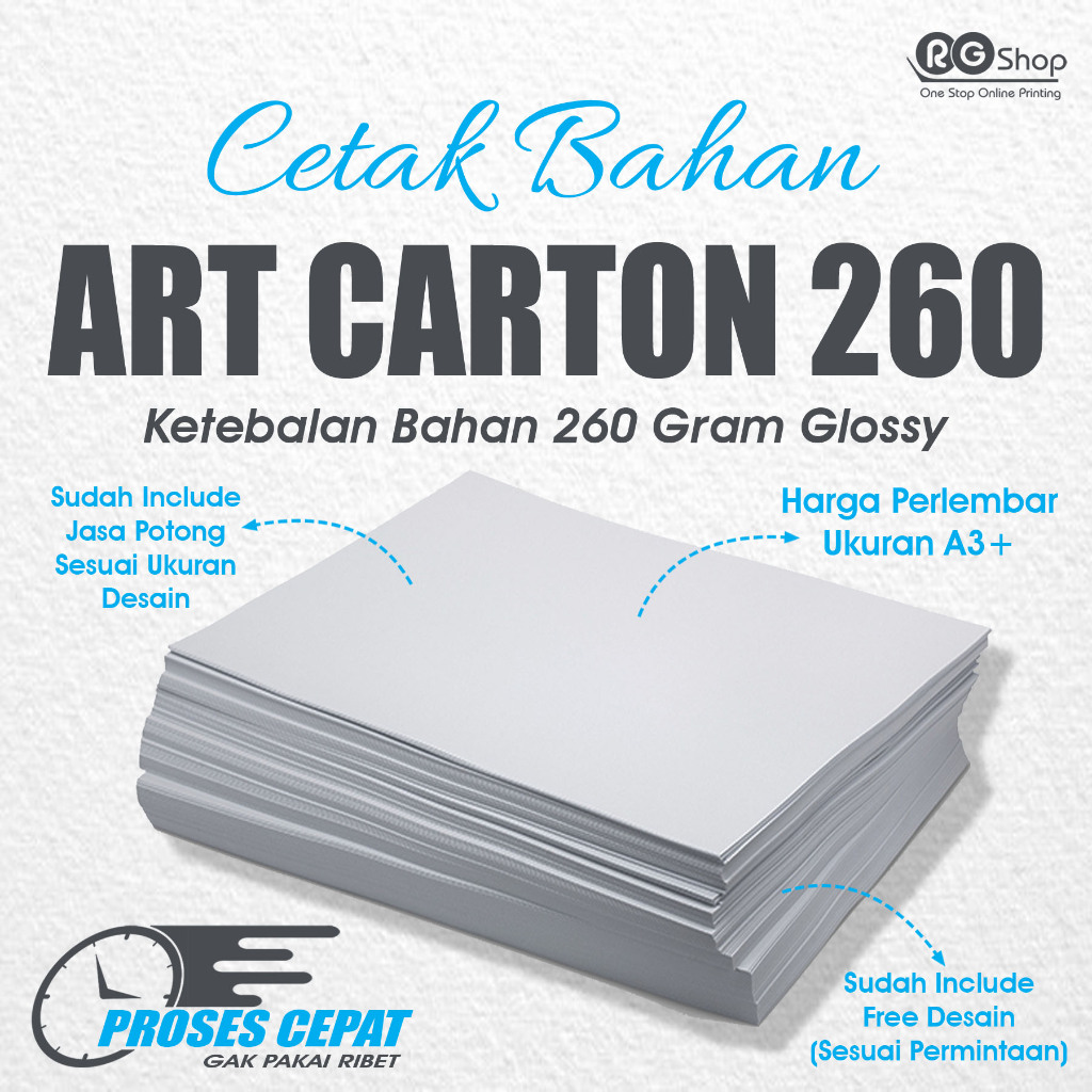 

PRINT ART CARTON 260 CARD KARTU KARTON