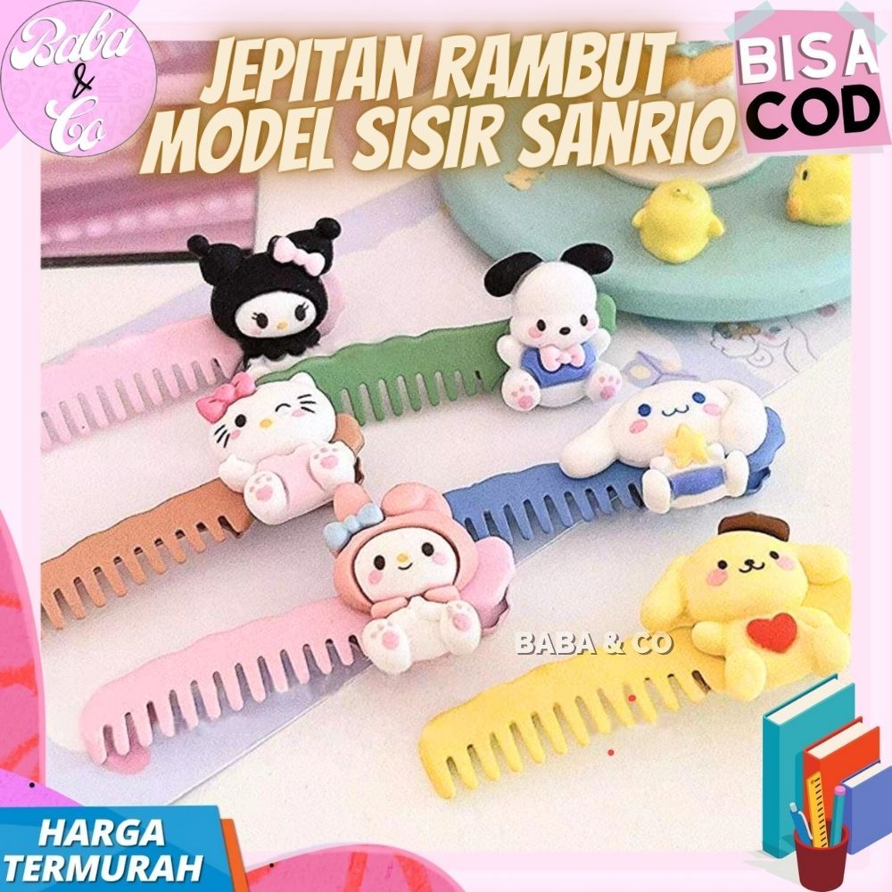 JEPITAN RAMBUT SANRIO JEPITAN RAMBUT MODEL SISIR SANRIO LUCU UNIK COD