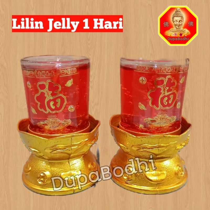 lilin jelly 1 hari / lilin jelly sembahyang / lilin sembahyang / lilin murah / lilin medan / lilin m