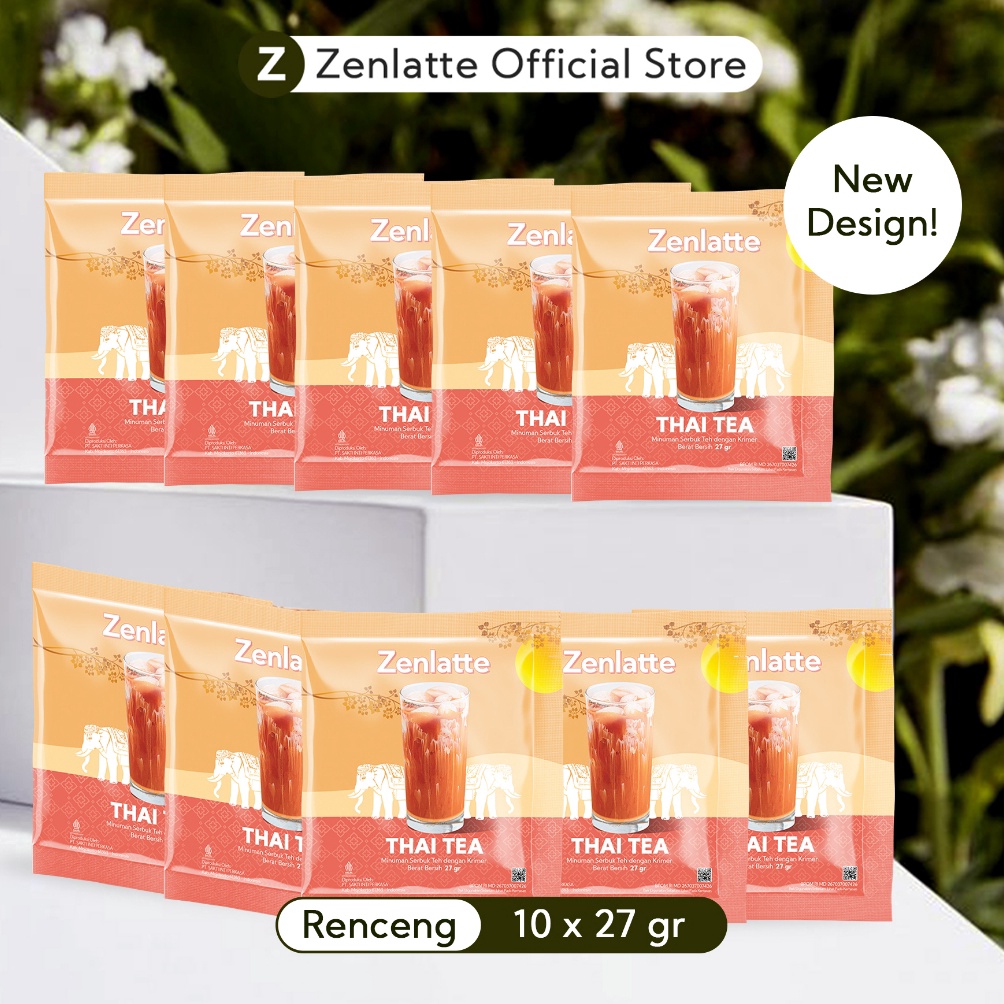 

[PRODUK VWMYN39] Zenlatte Thai Tea - Renceng / Pouch ☍Super Promo