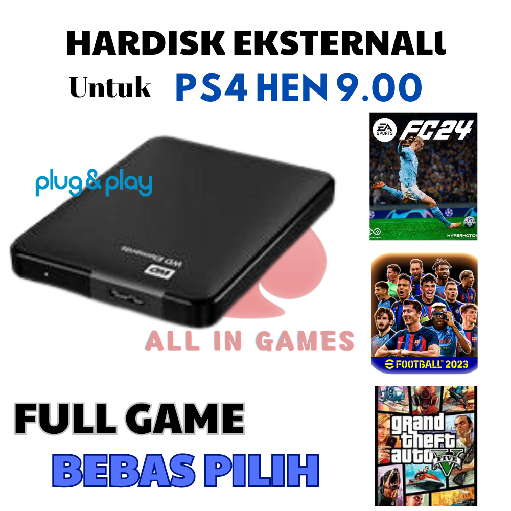 Hardisk PS4 HEN Full Game