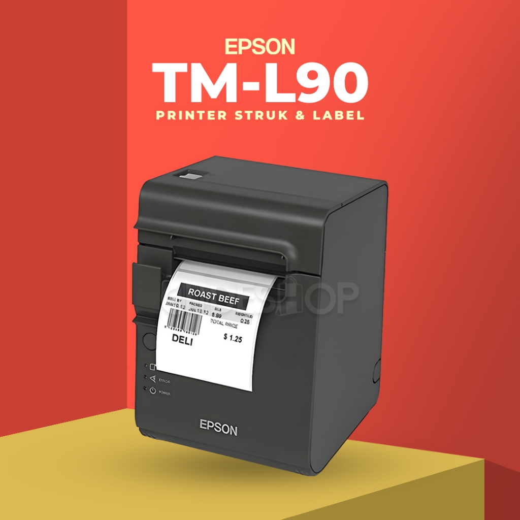 Epson TM-L90 Printer Struk & Label Barcode Resi Direct Thermal 203 dpi