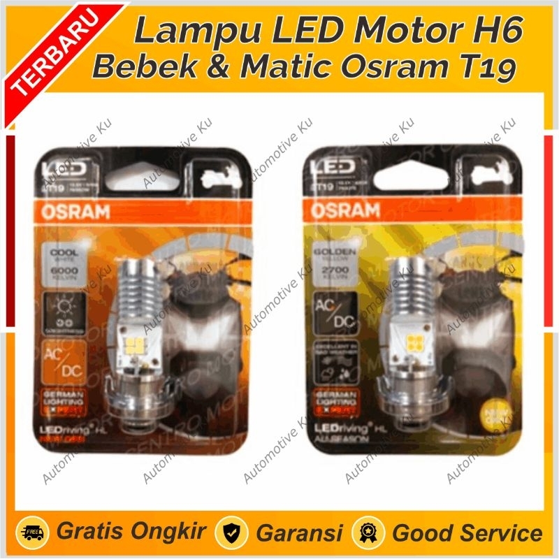 LAMPU MOTOR LED OSRAM ORIGINAL TERANG PUTIH KUNING