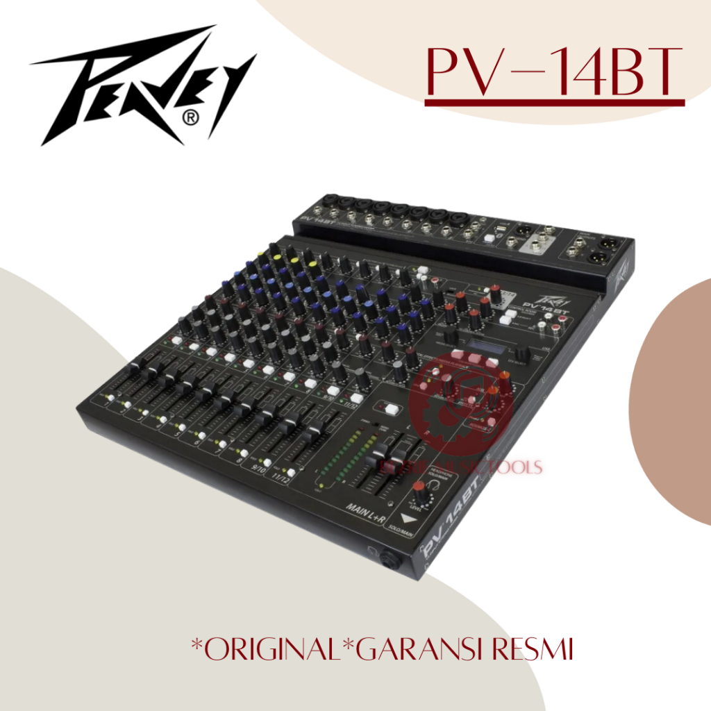 Peavey PV-14BT Mixer audio With Bluetooth 14-Channel Original PV14BT