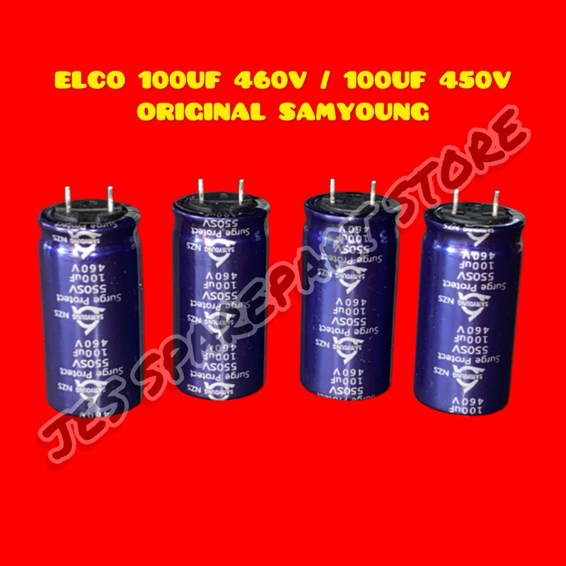 ELCO 100UF 460V / 100UF 450V / 82UF 450V / 68UF 450V ORIGINAL SAMYOUNG