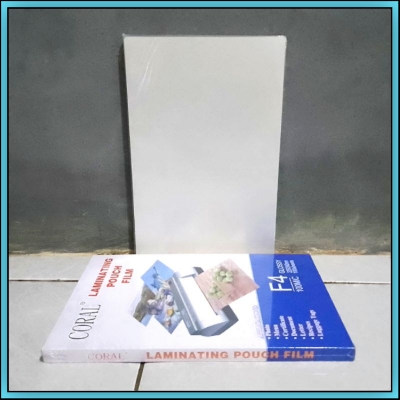 

20 Lembar Plastik Laminating F4 / A4 Coral