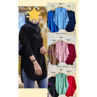 Atasan kemeja rayon twill jevanni