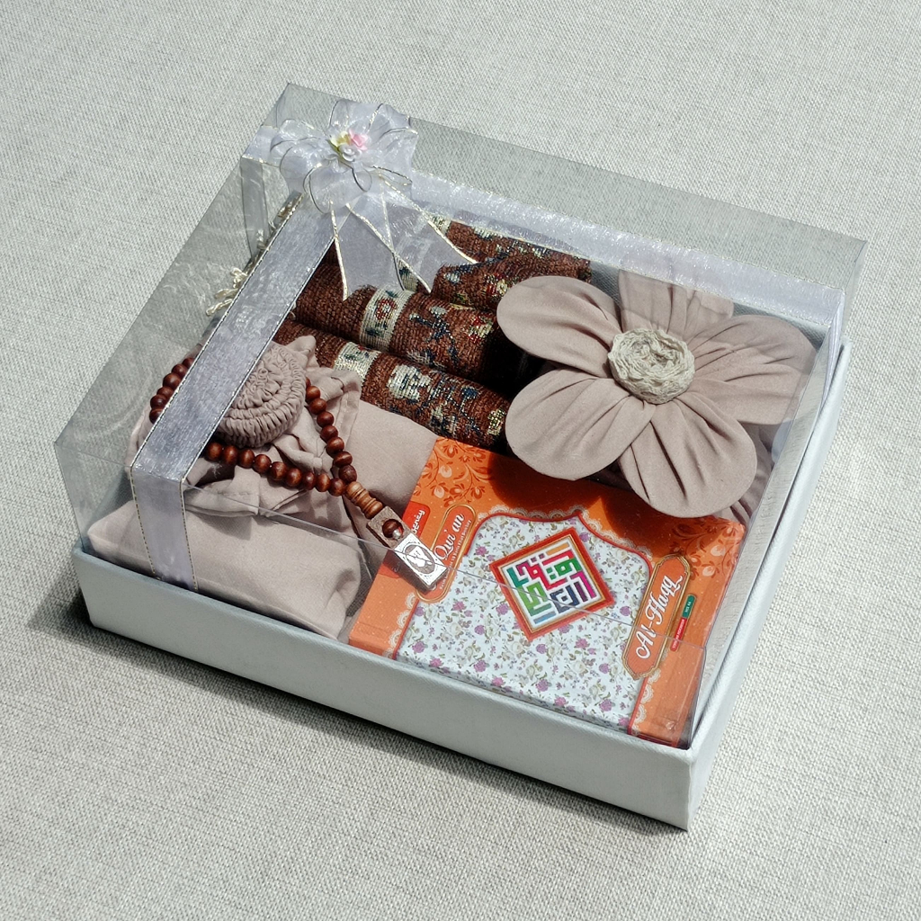 Seperangkat Alat Sholat Mukena Renda Kado Ultah Pernikahan Hantaran Nikah Mahar Lengkap