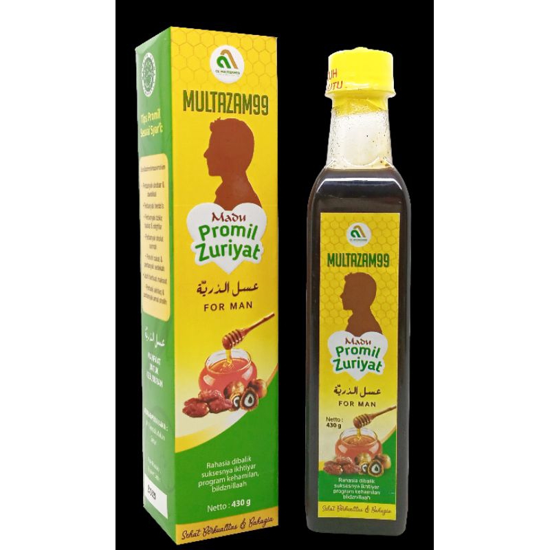 

Madu Zuriat 1 Botol Multazam99 430 Gram (Untuk Pria)