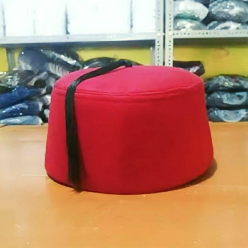 Peci Kopiah Songkok Rambut Fez Fes Turki Turkey Maroon Hijau COD