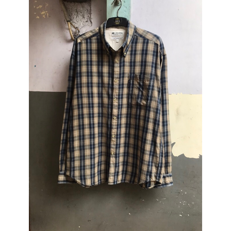 kemeja Columbia pria XL lengan panjang preloved
