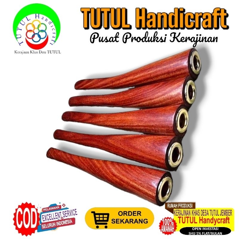 Once Pipa Rokok Kayu Galih Nagasari  10  cm Asli  Kualitas premium by TUTUL Handicraft