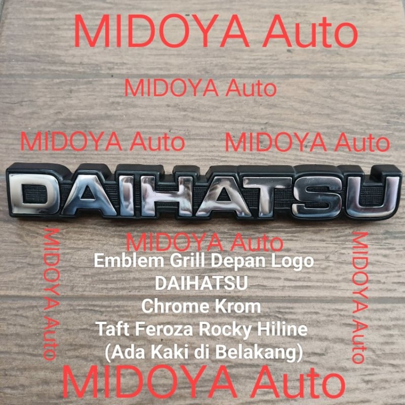 Emblem Grill Depan Logo DAIHATSU Chrome Taft GT Feroza Rocky Hiline 1pc