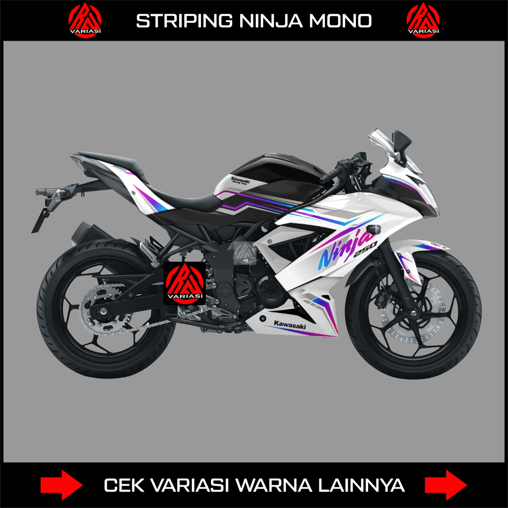 DECAL STRIPING NINJA 250 MONO SL / STICKER NINJA MONO 250RR