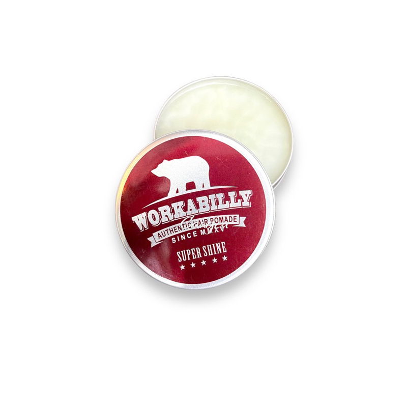 Pomade Oilbased - Workabilly Pomade Super Shine Light Hold Aroma  Citrus Aqua Grape