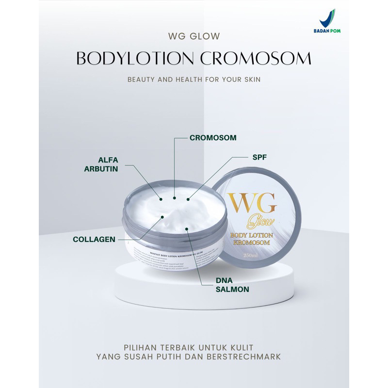 WG Glow Body Lotion Cromosom/ Handbody Cromosom (free gift)
