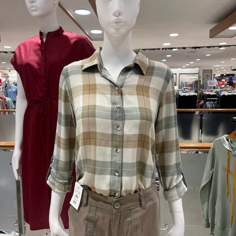 AKO - NEW Kemeja Wanita Kotak-Kotak (S-XXXL)