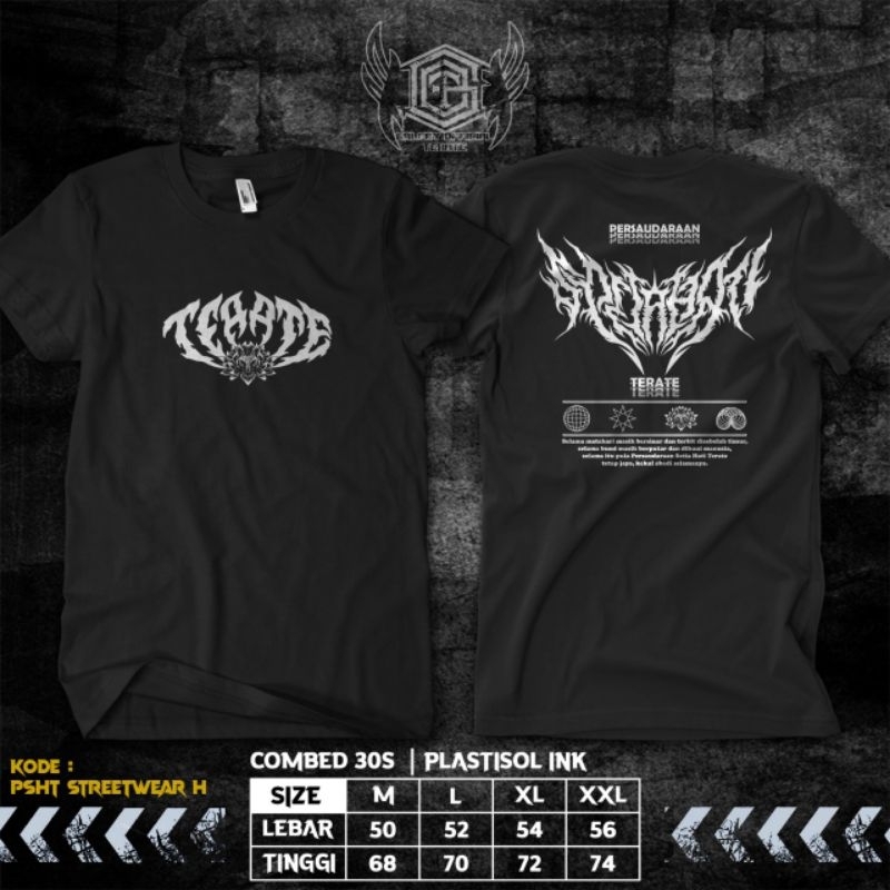 KAOS PSHT TERATE KEKINIAN // KAOS BUNGA TERATE // KAOS PSHT TERLARIS // KAOS SH TERATE // KAOS PSHT 