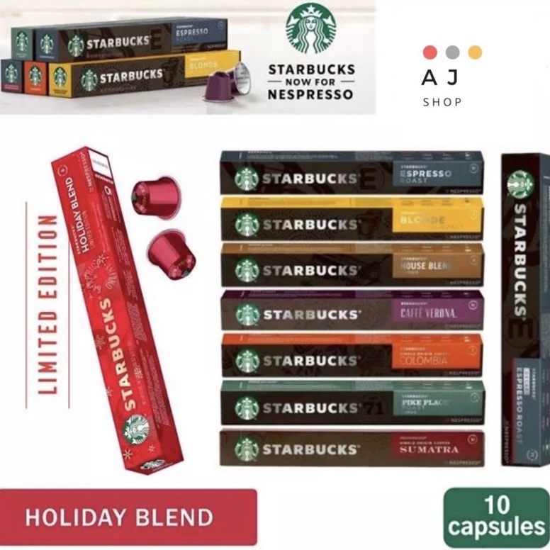 

[✰A21➤] Nespresso Starbucks Coffee Capsule - ORIGINAL [200]