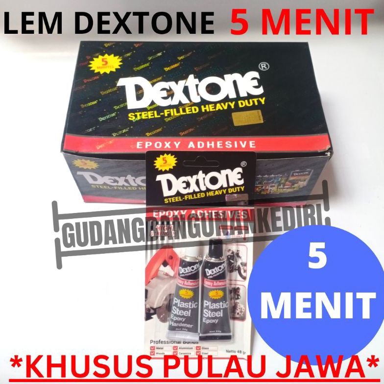

65 [PROMO] LEM BESI DEXTONE 5 MENIT 5MENIT EPOKSI EPOXY 48gram ♪Model Baru