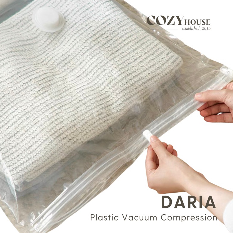 Gr0sir COZYHOUSE DARIA Plastik Vacum Pakaian Sprei Bedcover / Travel Vacuum Plastic Bedcover Storage