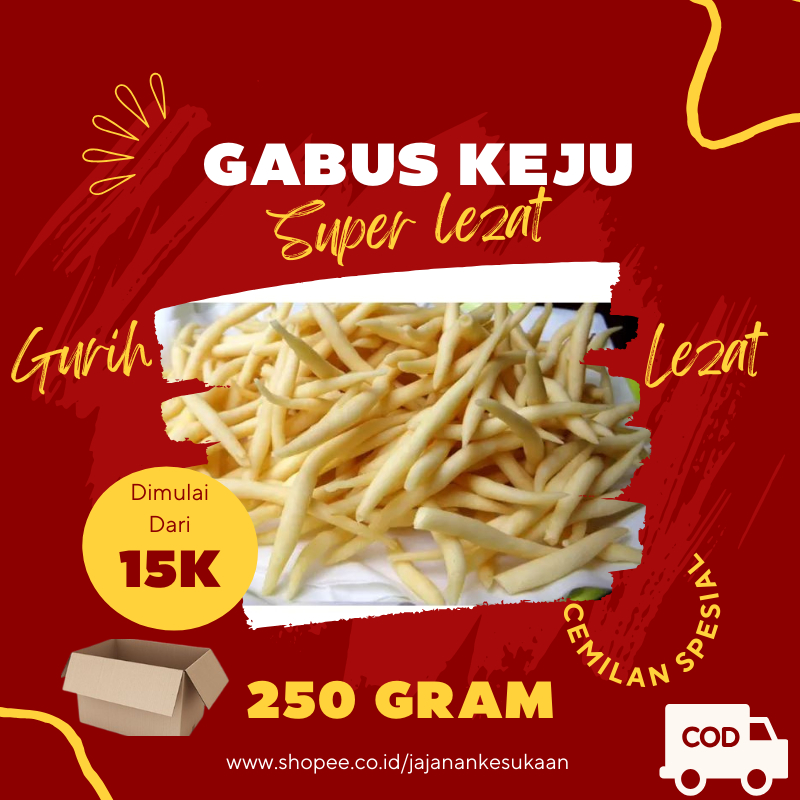 

Jajanan Kesukaan Telur Telor Gabus Keju 250gr Cemilan Camilan Snack Stik Gurih Renyah Enak