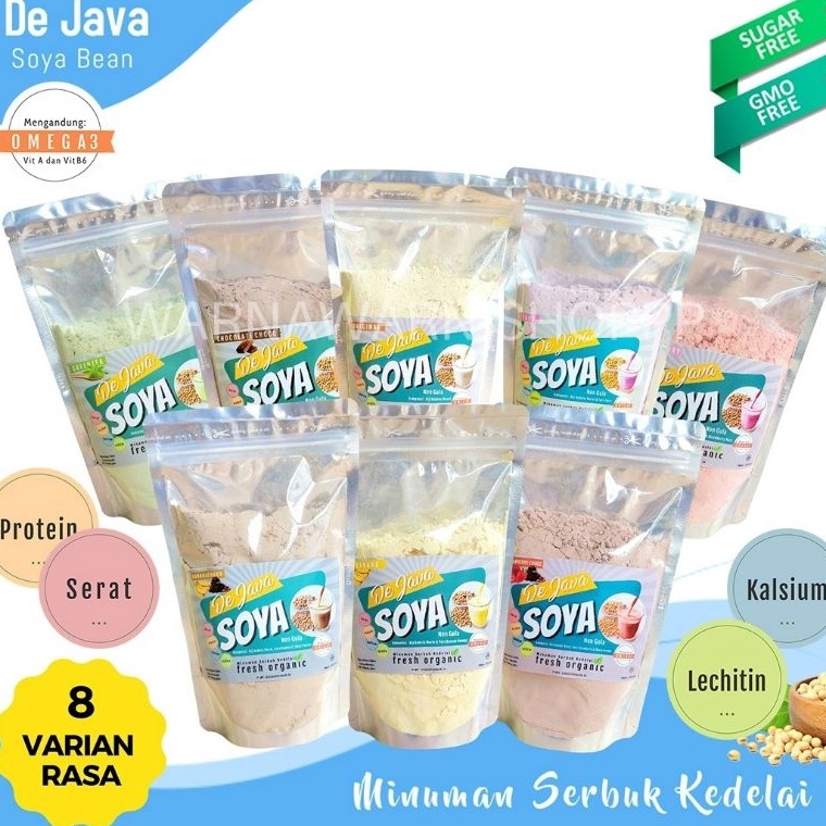

T3rl@ku. Susu Kedelai Organik Bubuk DeJava Soya Minuman Serbuk Kedelai Organic Bubuk Kedelai Murni Non GMO Flash Sale