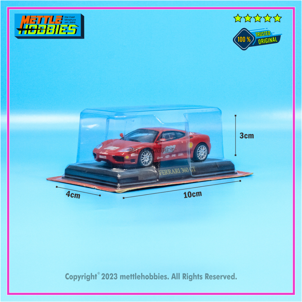 Hachette Altaya Ferrari 360 GT Diecast Miniatur Replika Mobil 1:43