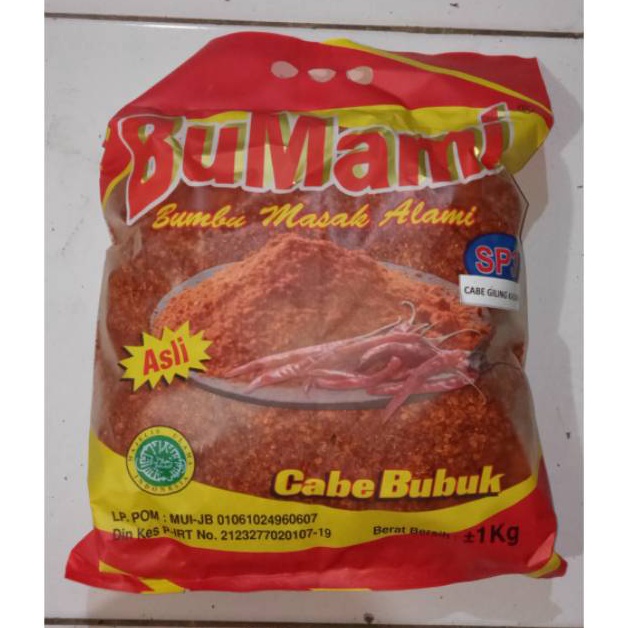 

HU8157 Cabe Bubuk SP3 BuMami Kasar (Tekstur Flakes) 1 Kg Ready