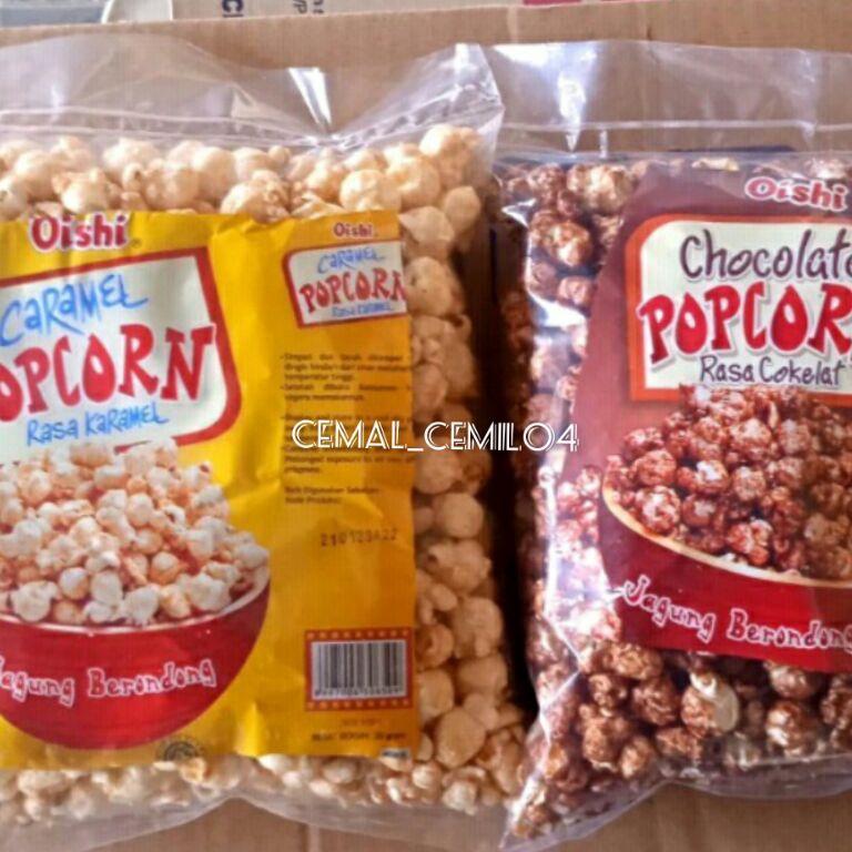 

Sup3r Pr0m0 OISHI POPCORN 200GR MENTEGA BELGIA DAN KEJU/ POPCORN CARAMEL/ POPCORN COKLAT [124]