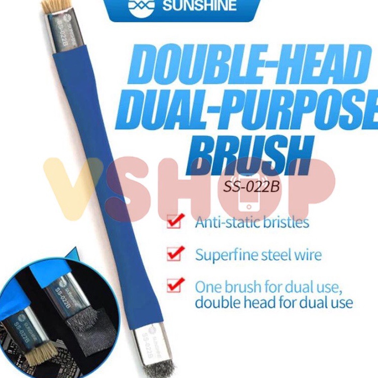 

[HYG51] KUAS LEMBUT - KUAS KAWAT ANTI-STATIC BRUSH SUNSHINE SS-022B 2IN1 Murah Banget