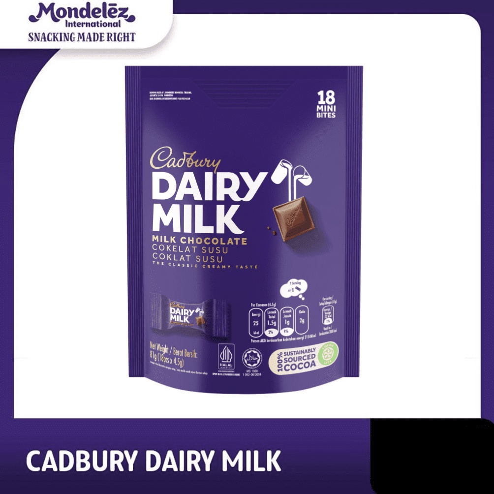 

MLR Cadbury Dairy Milk Cokelat Sharebag Isi 18 0cl9w