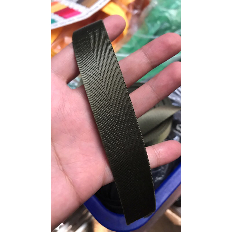 TALI WEBBING NYLON 2.5 CM IMPORT GROSIR 1 ROLL